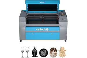 OMTech 70W CO2 Laser Engraver, 400x750 mm Laser Engraving Machine with Digital Control Panel and Caster Wheels, Commercial Laser Cutter Cutting Etching Machine (without Forklift Unloading)