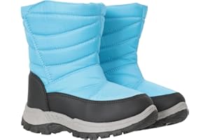 Mountain Warehouse Caribou Junior Kids Snow Boots - Snowproof, Fleece Lining, Warm, Insulated, High Traction Sole - Ideal For