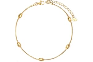 YeGieonr Cavigliere Donna, Placcato Oro 18K Acciaio Inossidabile Cavigliere, Personalizzati Gioielli Regalo per Donna e