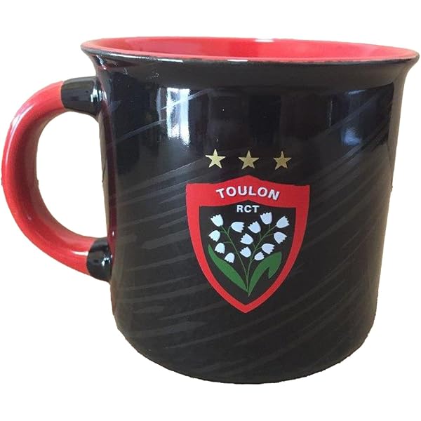 Porte-clés Ballon Officiel RCT Toulon – Rugby Club Toulonnais – Collection 100% Licenciée