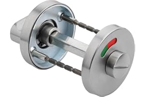 Achkey WC-Rosette mit Belegtanzeige Edelstahl-Rosetten-Set Türbeschlag WC, WC-Türbeschlag Edelstahl, Badezimmer