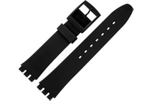 MARBURGER Uhrenarmband 17mm Kunststoff kompatibel mit Swatch Spezialanstoß - Montage Set 9631810000520