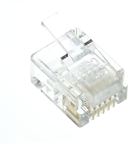 50pz RJ12 6P6C Modulare Presa Adattatore - Foto 4