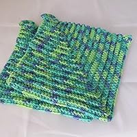 dicke klassische gehäkelte Topflappen, ca. 19 x 19 cm, Shabby Style, Baumwollgarn, Vintage, dick, schützend, waschbar, langlebig