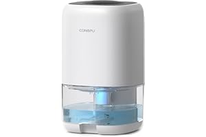 CONOPU Deumidificatore Casa, Spegnimento Automatico e Luce LED Colorata, Aggiornamento della Tecnologia Peltier, Deumidificatore Portatile e Ultra Silenzioso