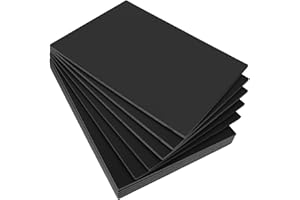 ASelected 10 Pack A4 Foam Board, Black Polystyrene Foam Sheet 5mm Thick Foam Board Sheets for Art Crafts, Model Making, Presentations, Mounting Photos