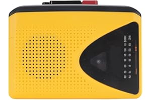 Sxhlseller Retro Cassette Player z AM FM Radio, Wbudowany Mikrofon i Głośnik, Magnetofon z Gniazdem Słuchawkowym, Zasilanie USB lub Bateria do Podróży do Domu Słuchania na Zewnątrz