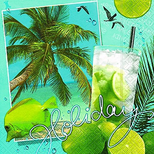 Preisvergleich Produktbild Motivserviette 33x33cm Cocktail