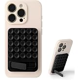 Coverzone Dikd&ouml;rtgen Vantuzlu Telefon Tutucu Stand Olabilen pop-it telefon tutacağı Taşınabilir Silikon Yumuşak Telefon Stand