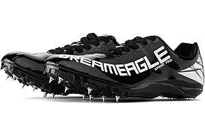 BLBK Spikes Leichtathletik 8 Nägel Unisex-Leichtathletikschuhe, rutschfeste Jugendsportschuhe mit Spikes und Sprint Herren Damen und Kinder