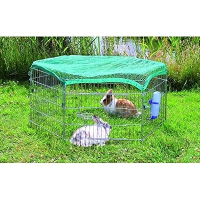 Trixie Natura Enclos avec Filet Galvanisé 6 Eléments de 63 × 60 cm pour Lapin