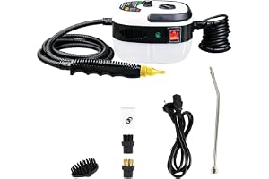 N4-Store Handheld Pressurized Steam Cleaner,2500W 220V Handheld High-temperature Portable Steam Cleaning Machine,Cleaning for Couch, Auto, Floor and More.