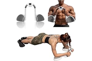 DRZHEAM Plank Trainer mit Timing, multifunktionale Bauchmuskeltraining Gerät, Push-up Fitness Board Plank Unterstützung für Home Gym Hilfsmittel (White)