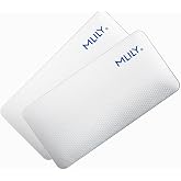 MAXCOLCHON - Pack of 2 Medium Firmness Memory Foam Pillows for Cervical Support and Side or Mouth Up Rest with Washable Breat