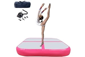MEKETUM Air Roller Gym Tapis de Gymnastique Rythmique Gonflable 60 75 90 CM Cylindre à air gymnastique Roll avec pompe pour la formation de rebond des mains/maison/yoga/Fitness