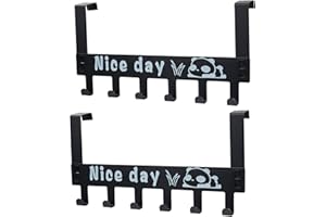 ROELLGS Fest - Gancio per porta per camera da letto, bagno, senza cuciture, senza chiodi, per porta e porta posteriore, per appendere cappotti, asciugamani, borsa