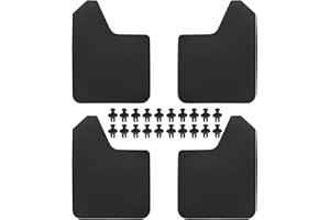 SKYPLANET 4PCS Universal Car Mud Flaps Splash Guards Fender 15.35" X 11.73" Compatible with Hatchback Estate Saloon SUV Cabriolet MPV Pickup Van - Black
