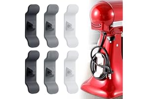 KETTION 6 Stück Kabelhalter für Küchengeräte, Kabel Organizer für Geräte, Kabelaufwicklung für Kabelhalter Selbstklebend für Mixer, Reiskocher, Kaffeemaschine, Air Fryer, etc