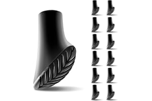 ‎HERREICHER Herreicher Nordic Walking Stöcke Gummipuffer - Spitzen für Nordic Walking Stöcke Pads Trekkingstöcke Asphalt für Alle Gängigen Wanderstöcke Gehstock Gummipuffer Durchmesser von 11mm（12PCS）