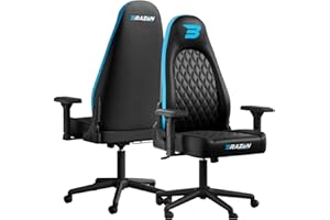 BraZen President Elite PC Adult Gaming Chair for Adults Racing Computer Office Ergonomic Adults Gaming Chairs For Video Gamers PC Ergonomic Racing Seat - Black Blue