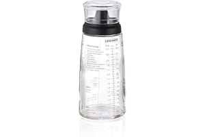 Leifheit Shaker pour vos assaisonnements, shaker vinaigrette, verre doseur gradué pour faire des mélanges, ustensiles de cuisine multifonctions, flacon doseur ml de 300 ml