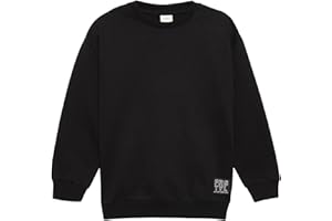 S.OLIVER JUNIOR s.Oliver Unisex Sweatshirt mit Rippbündchen und Print