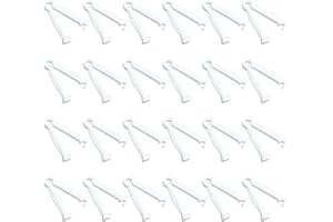 JJWNMLL Umbilical Cord Clip Disposable Plastic Pig Umbilical Navel Cord Clamp for Pet Animals Piglet Lamb Goat Puppy Kitten Farm Ranch Whelping Kit (White-24pcs)