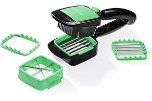 Genius Nicer Dicer Quick - Affettatrice per verdure, 5 pezzi