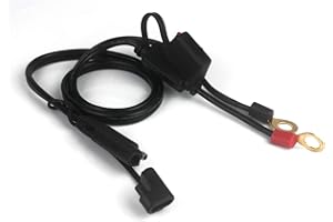 Ytian Chargeur de batterie de moto avec interrupteur à déconnexion rapide SAE Rotary Round Terminal