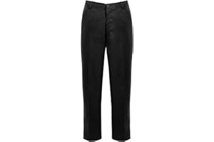 shelikes Mens Rugby Trousers Full Elasticated Stretch Waist Band with Draw Cord Casual Workwear Bottoms Straight Leg Formal Smart Pants Size 30-50