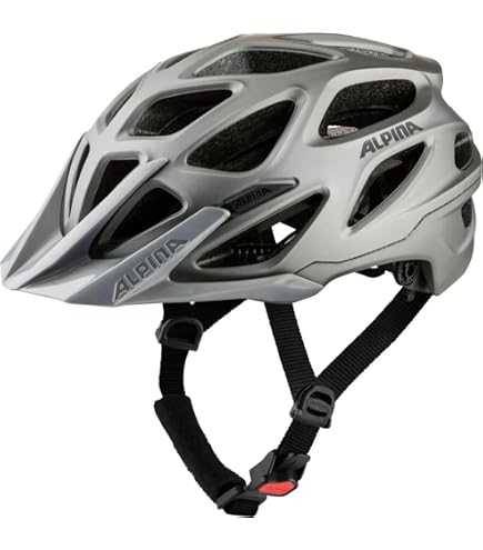 ALPINA GENT MIPS, dark-silver matt, 51-56 cm, optimaal geventileerde toerfietshelm voor ideale bescherming en comfort voor volwassenen, zichtbaarheid dankzij geïntegreerd licht Sport & outdoor