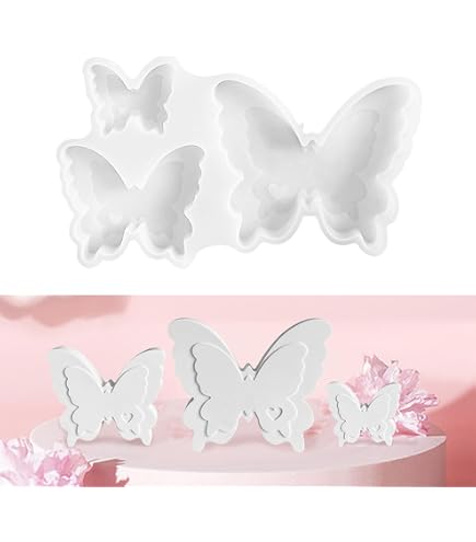 YOUNGSAY Silikonformen Schmetterling – 5-teiliges Set Für Kerzen, Seifen, Beton & DIY