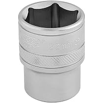 DRAPER Steckschlüsseleinsatz 32 Mm – 1/2" Vierkantantrieb, 6-kant Metrisch – In Blau