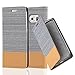 Price comparison product image Cadorabo Book Case works with Samsung Galaxy S6 EDGE in LIGHT GREY BROWN – with Magnetic Closure, Stand Function and Card Slot – Wallet Etui Cover Pouch PU Leather Flip