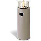 Enders Nova LED L Feuerstelle, Taupe/Gold