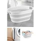 Market Gate Foldable Silicone Accordion Laundry Basket Saddle 27 L (27 Liters)