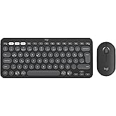 Logitech Pebble 2 Set Silent Wireless Turkish Q Keyboard and Mouse Set with Multi-Device Feature - Black