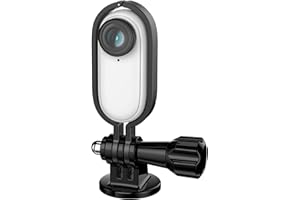 Hensych de Transferencia extendida Adaptador de Metal Soporte de Marco con Tornillo para Insta360 Go Uso con Palo Selfie,trípode,Abrazadera de Mochila,succión de Coche,Abrazadera de Bicicleta, etc.