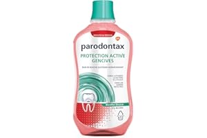 Parodontax Bain de Bouche Quotidien, Protection Active, Pour Les Gencives et Des Dents Saines, Menthe Douce, Sans Alcool, 500 ml