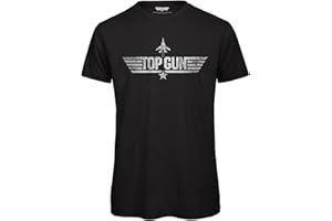 UKPrintwear Top Gun Distressed Logo Licenced T Shirt