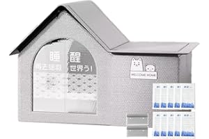 GALEYYU Kühlhaus Für Haustiere – Faltbares Kühlzelt Für Haustiere, Klimatisiertes Katzenhaus Mit 2 Saugfähigen Baumwollbeuteln Und 10 Kühlakkus, Wetterfestes Oxford-Katzenhaus Für Drinnen Und Draußen