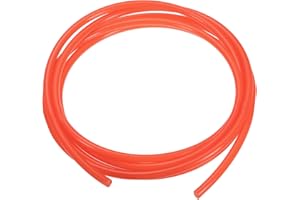 PATIKIL Tubo PE 3/16" ID x 5/16" OD (5 mm x 8 mm), 10 ft (3 metri), tubo flessibile per acqua in polietilene per sistemi di osmosi inversa e filtri per acqua, arancione