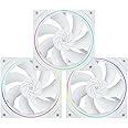 Thermalright TL-S12RW X3 CPU Fan 120mm Reverse Fan Case Cooler Fan Comes with ARGB Lighting,CPU Cooling Fan with 1500RPM Speed,White PC PWM Silent Computer Fan,Set of Fans