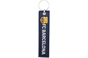 ms móvil shop Llavero Barcelona FC Oficial – Escudo Bordado con Frase “Més que un club” – Accesorio Deportivo para Fans del Barça – Regalo Original para Aficionados – Anilla Metálica Resistente