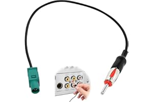 DONOONIS Adattatore Antenna Autoradio, Connettori Antenna Fakra Z Maschio a Din Maschio, Spinotto Antenna Autoradio Per Autoradio Hd Radio Head Unit Cd Media Player Ricevitore