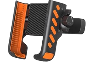 SUBORAWOS Magnetischer Handyhalter für Golfwagen mit Starken N52-Magneten, 360° Drehung, Einhandverriegelung – Kompatibel mit iPhone 16/15/14, Samsung, Pixel – Golfwagen-Zubehör (Orange)