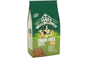 JAMES WELLBELOVED Hypoallergenic Grain Free Adult Dry Dog Food - 1.5 kg - Turkey & Vegetables - Bulk Dry Dog Food Pack