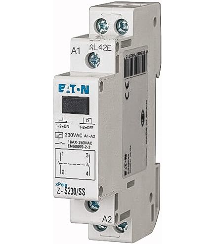 Eaton 216518 - Pulsante Selettore A 2 Posizioni Con 1 Blocco Di Contatto, Fissaggio Frontale, Made In Germany
