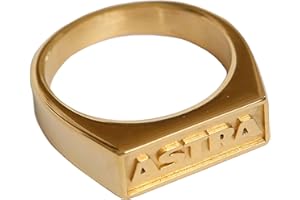 ASTRA Bier Siegelring Herrenring Fingerring für Herren, aus Edelstahl, mit hochgeprägtem Schriftzug