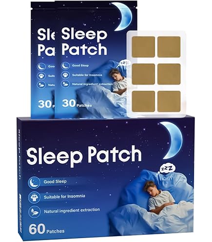 60 Patchs Sommeil Naturel - Aide à L'endormissement - Pour Adultes - Garantie 3 Ans - Neuf Sous Emballage